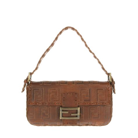 leather fendi baguette|genuine fendi baguette.